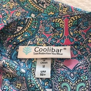 Coolibar UPF Dress Medium Teal print